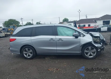 2019 Honda Odyssey Ex-L z USA, uszkodzony, nr VIN 5FNRL6H73KB123556